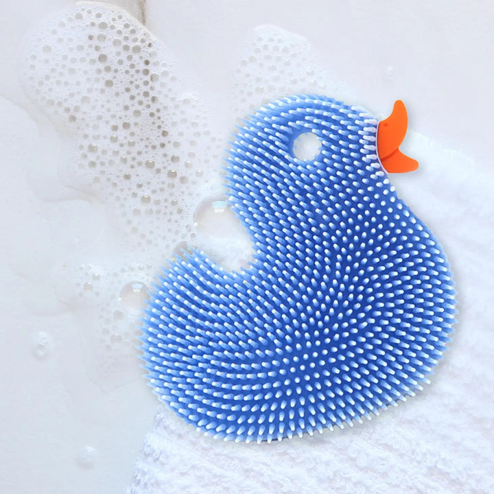 Duck Squigee Silicone Body Scrub Bath Toy