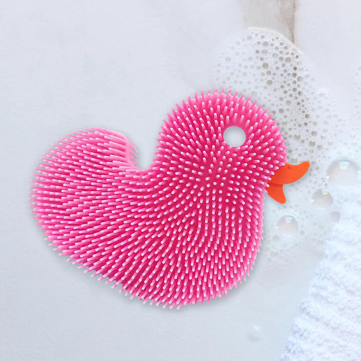 Duck Squigee Silicone Body Scrub Bath Toy