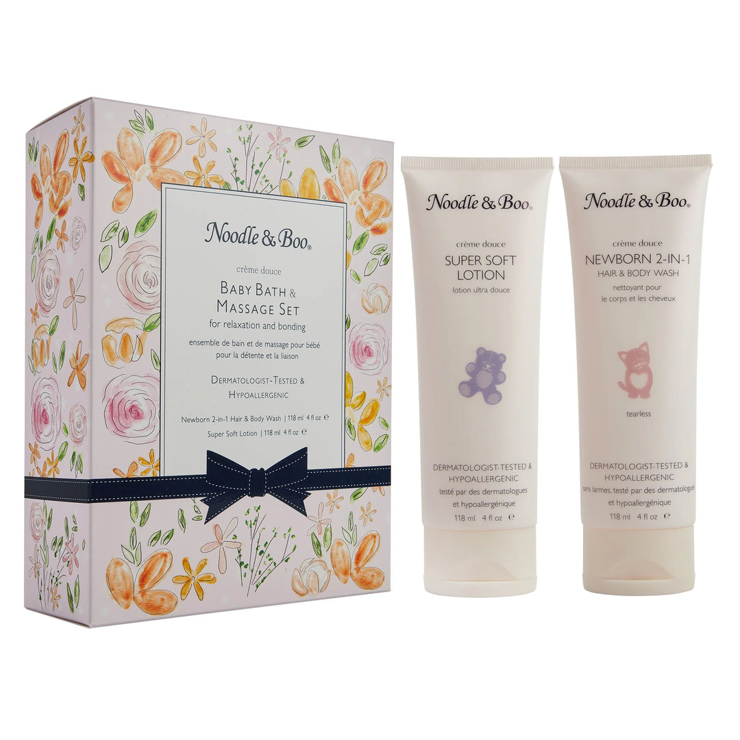 Baby Bath & Massage Gift Set