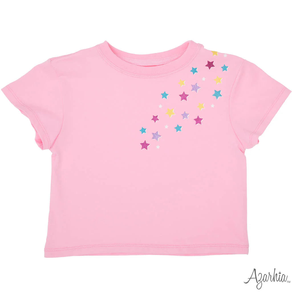 Glitter Falling Stars Boxy Tee