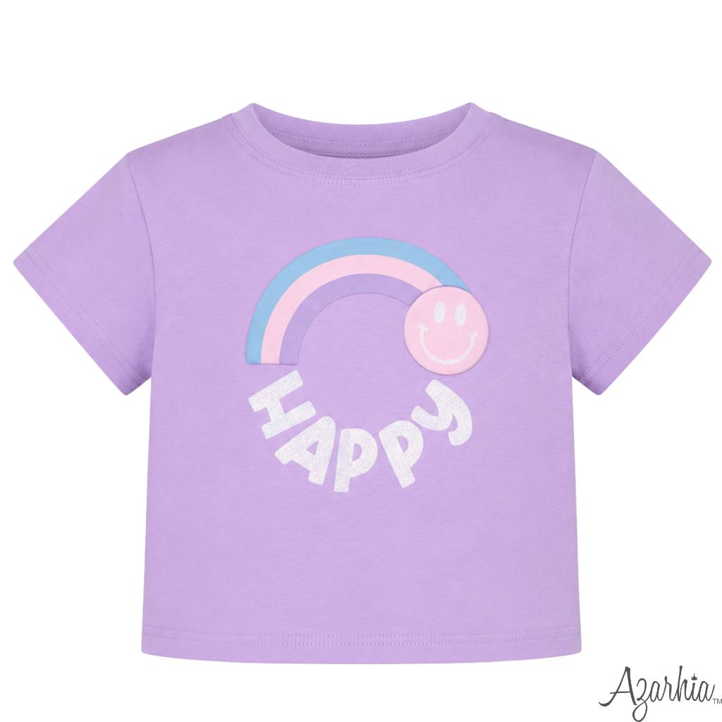 Glitter Happy Boxy Tee