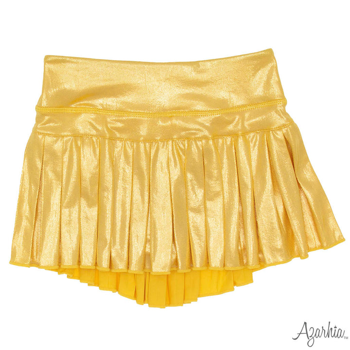 Mini Pleated Shimmer Skort