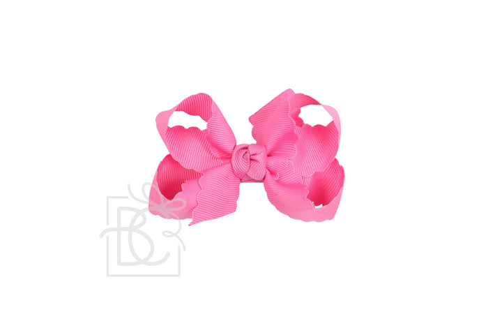 Scalloped Edge Bow Grosgrain