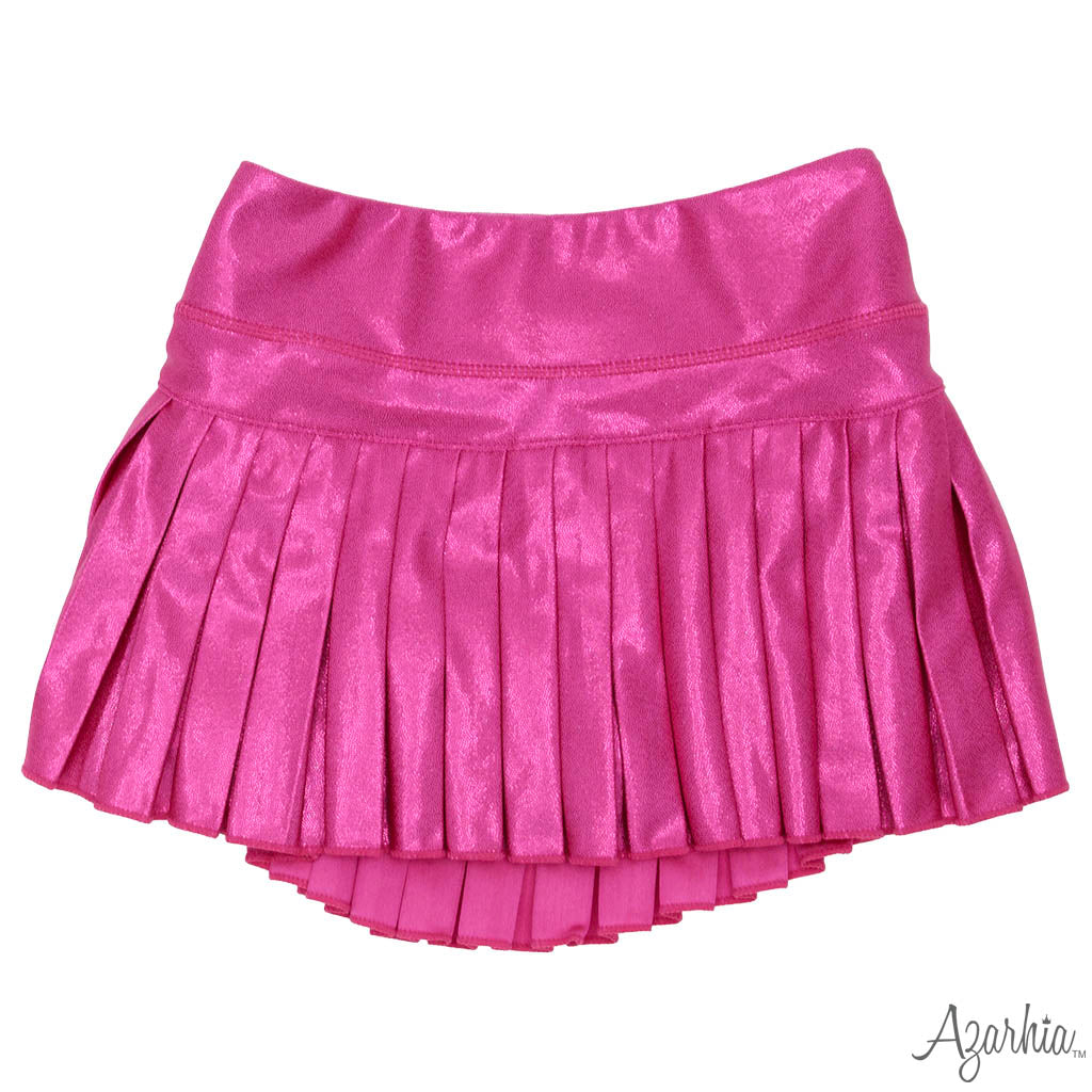 Mini Pleated Shimmer Skort