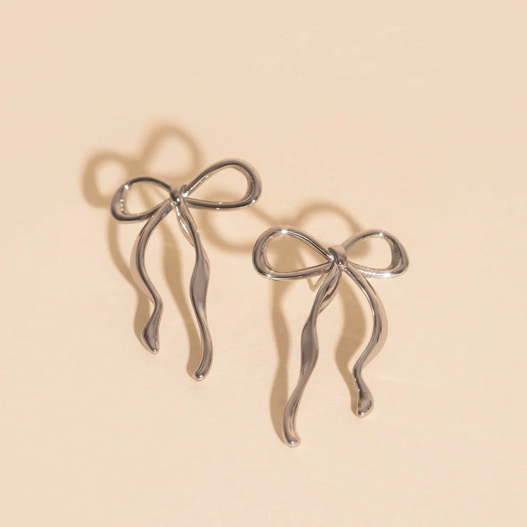 Jumbo Bow Stud Earrings