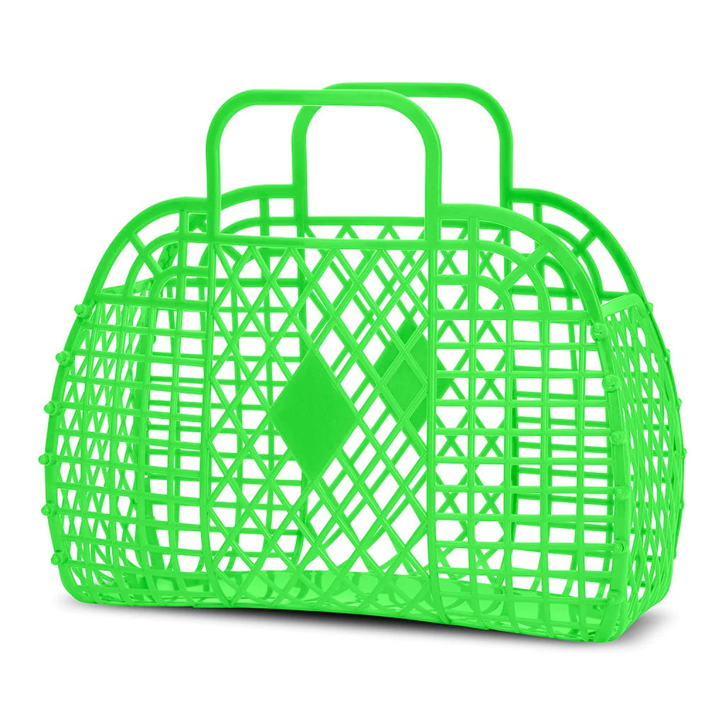 Large Neon Green Jelly Bag