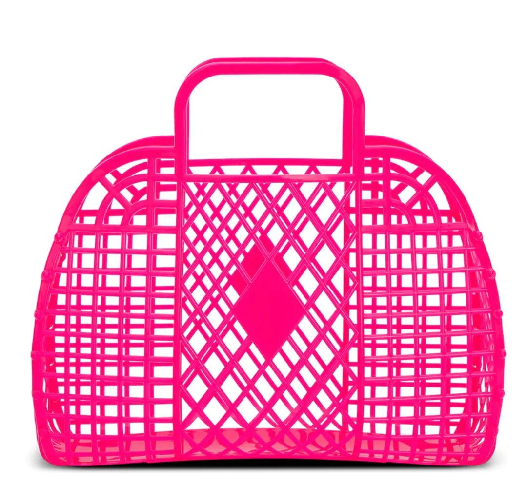 Large Pink Neon Jelly Bag
