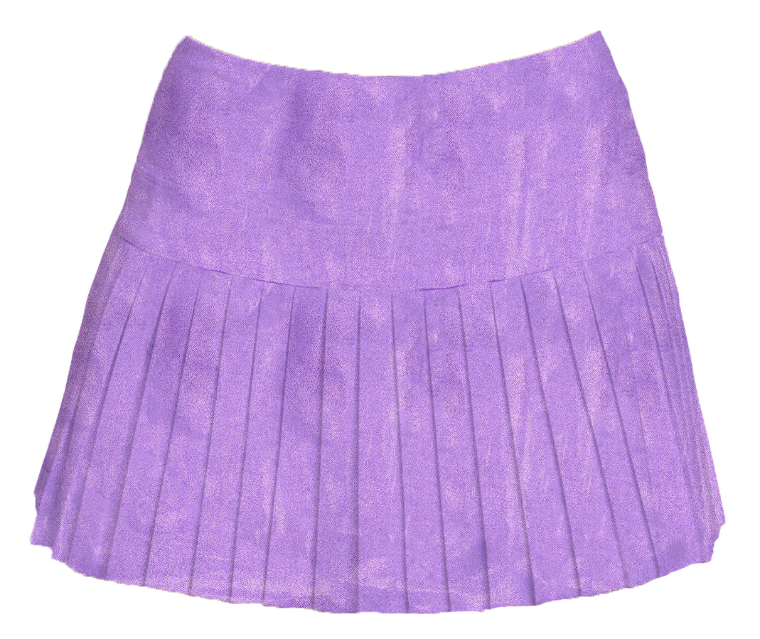 Mini Pleated Shimmer Skort