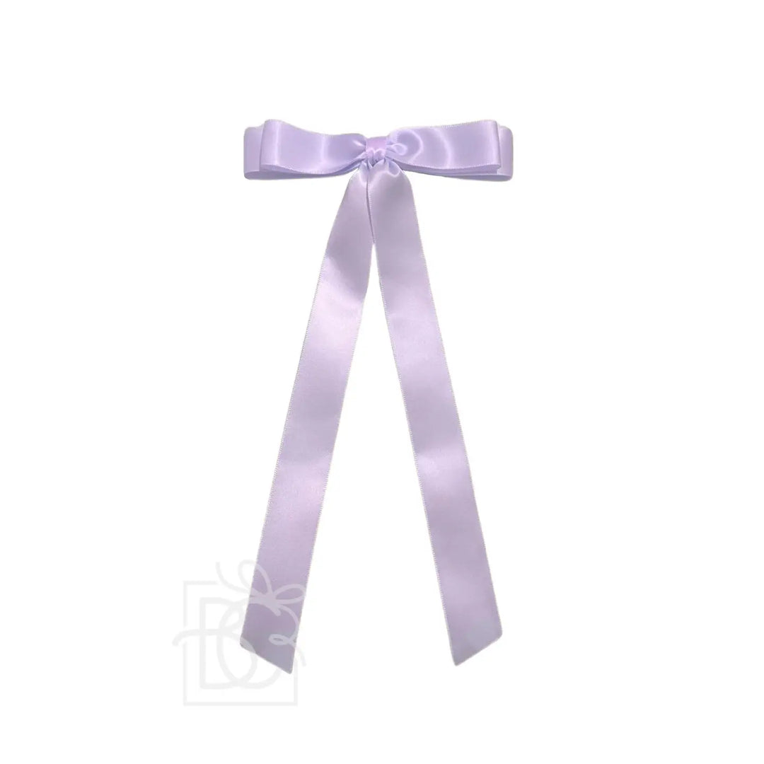 Satin Layered Tail Bow On Alligator Clip