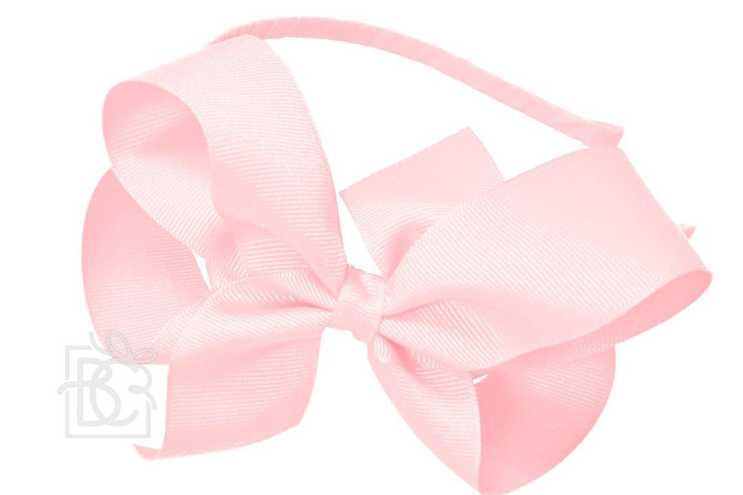 Hard Headband with Grosgrain Hair Bow