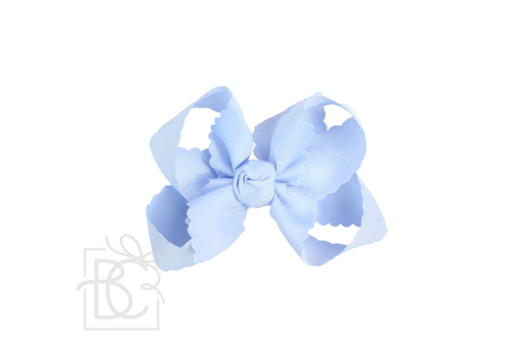 Scalloped Edge Bow Grosgrain