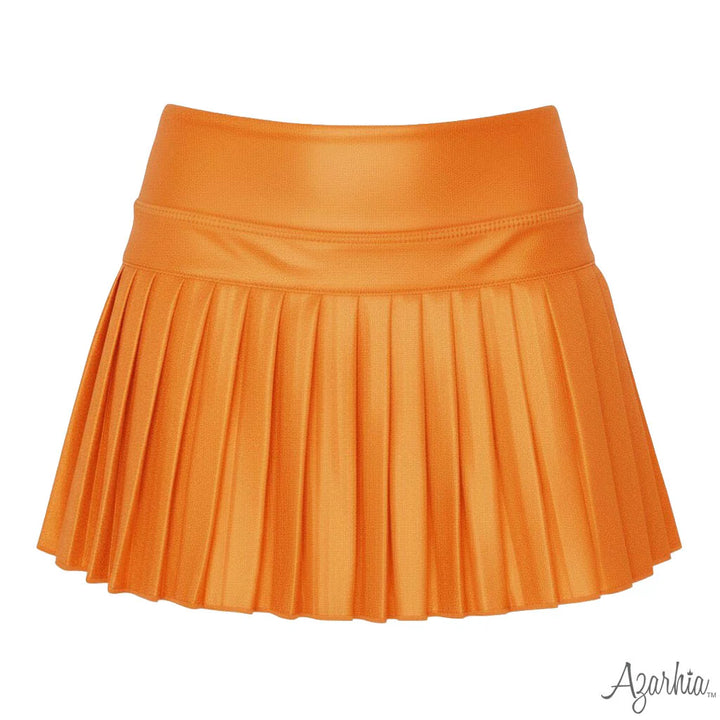 Mini Pleated Shimmer Skort