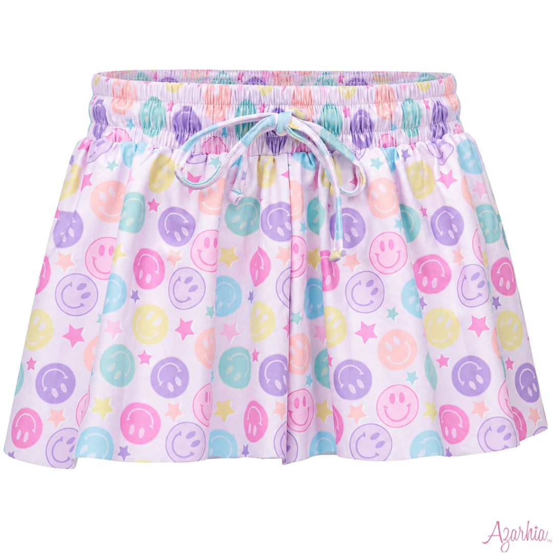 Pastel Smiley Butterfly Short