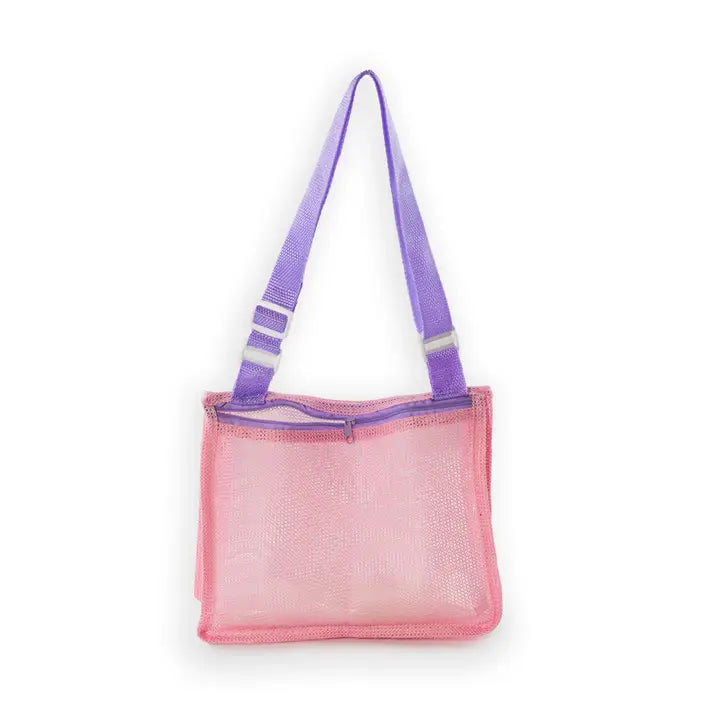 Mesh Shell Collecting Beach Bag