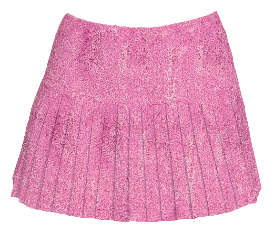 Mini Pleated Shimmer Skort