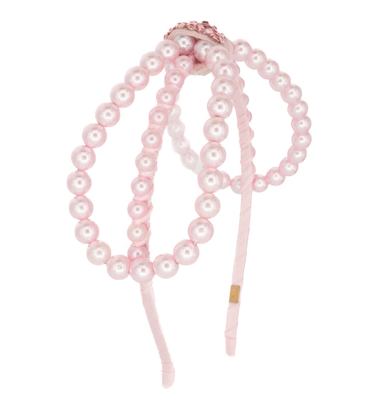 Pearl Bow Thin Headband