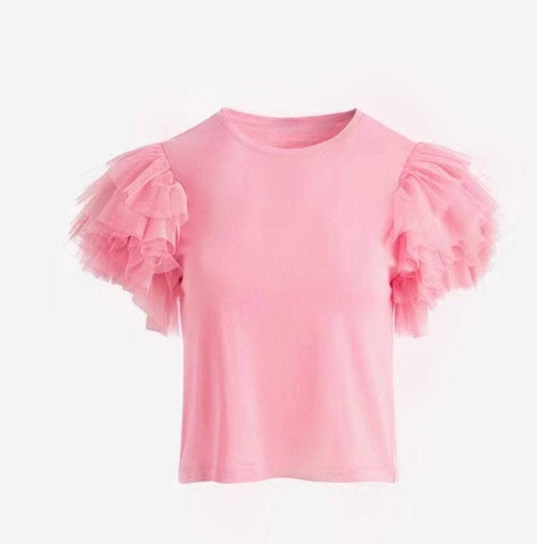 Ruffle Sleeve Tee