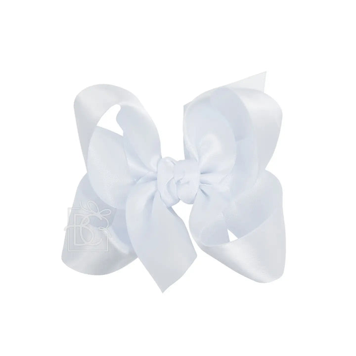 Satin Bow On Alligator Clip