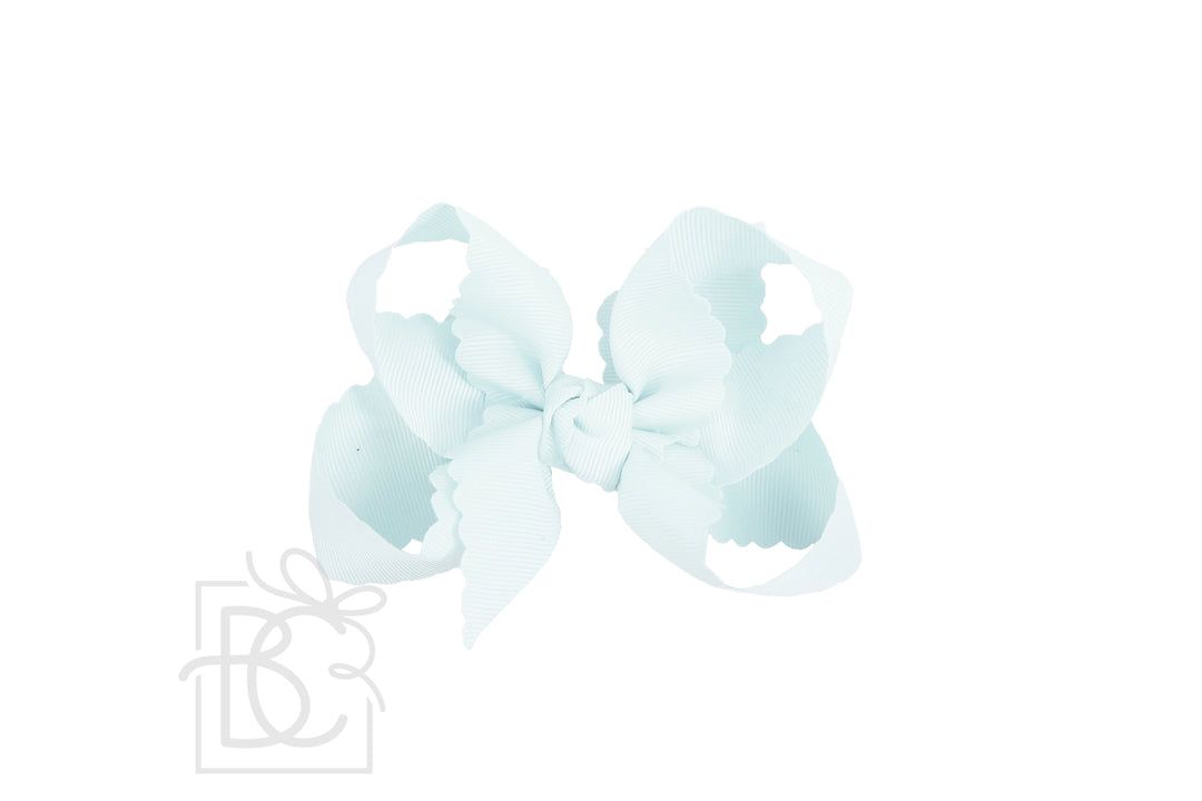 Scalloped Edge Bow Grosgrain