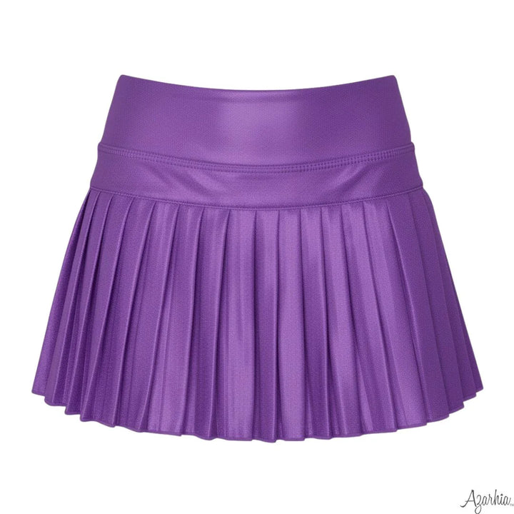 Mini Pleated Shimmer Skort