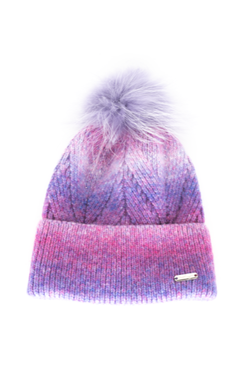 Purple Ombre Cuff Hat