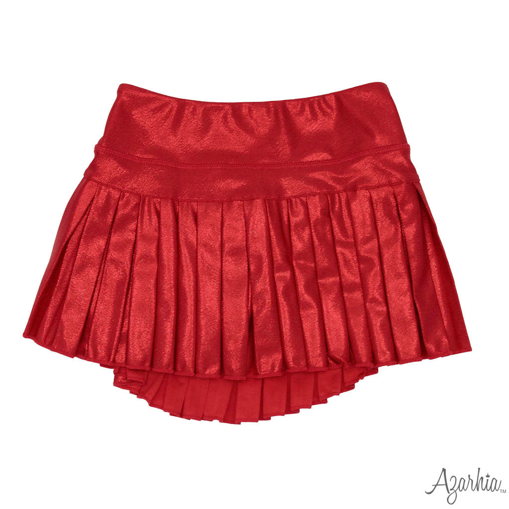 Mini Pleated Shimmer Skort
