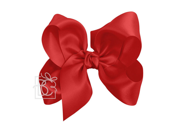 Satin Bow On Alligator Clip