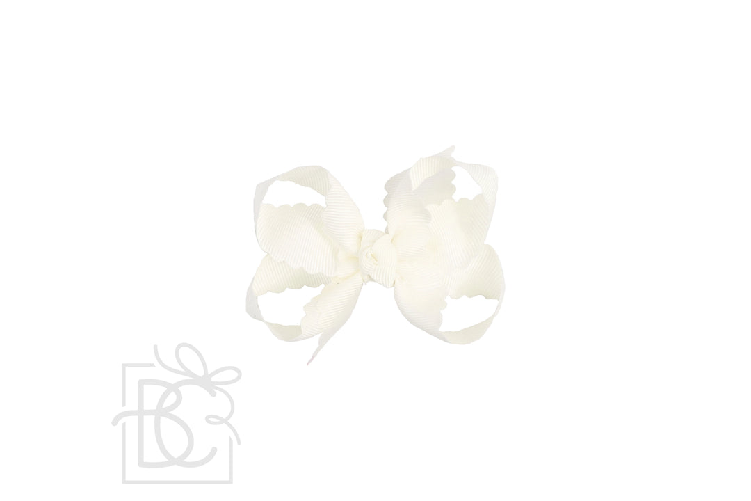 Scalloped Edge Bow Grosgrain