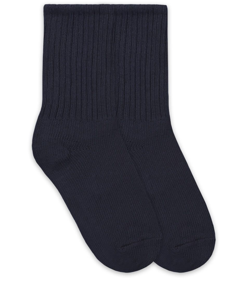 School Uniform Rib Crew Socks 1 Pair