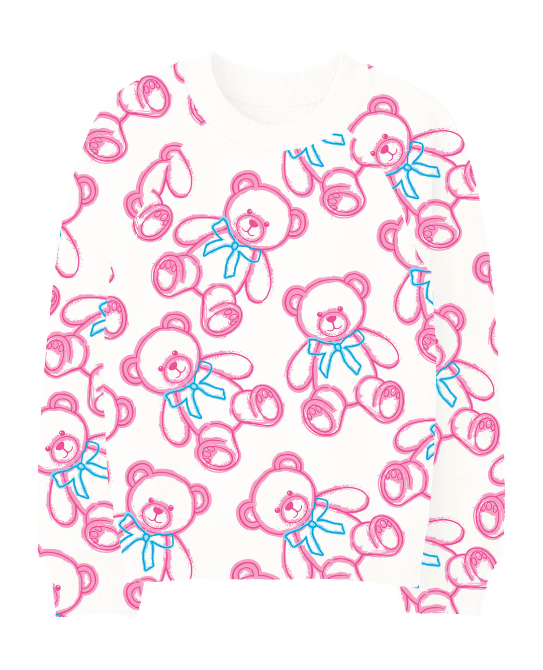 Spray Painted Bears Oversized Sweatshirt