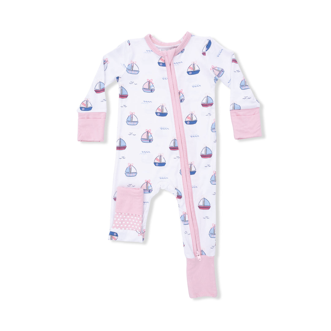 Bubbly Sailboats Convertible Romper