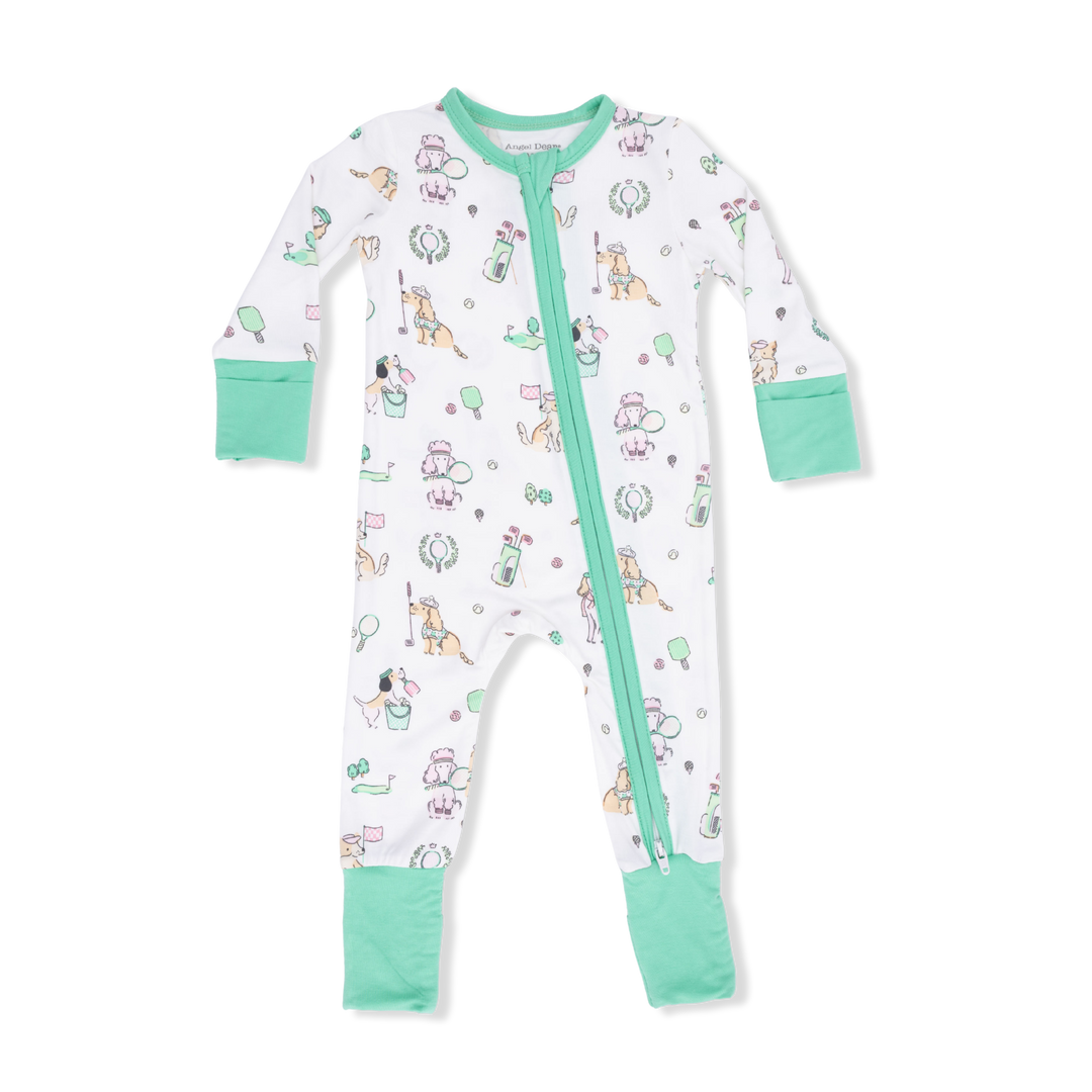 Country Club Dogs Pink Convertible Romper