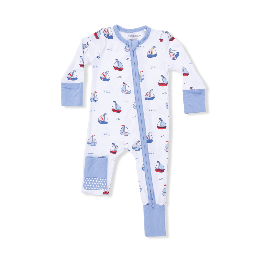 Bubbly Sailboats Convertible Romper