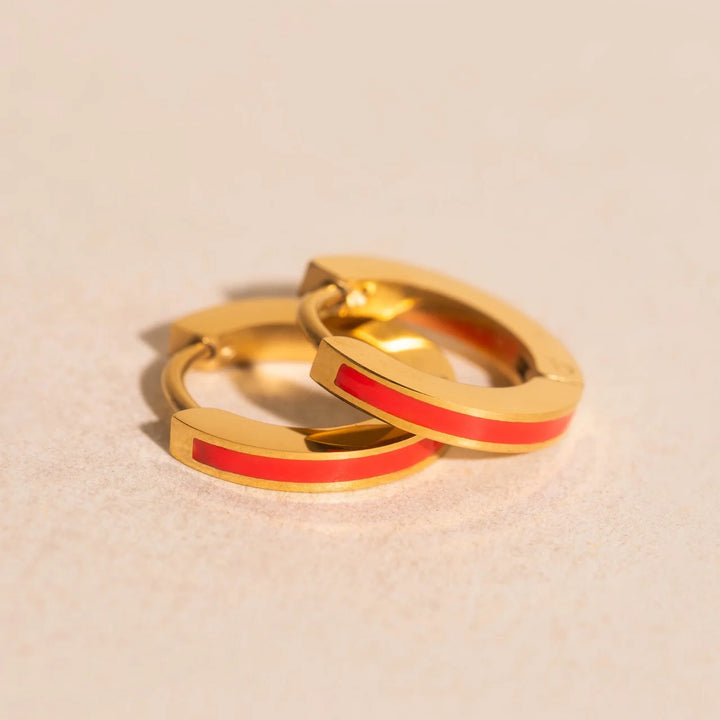 Color Huggie Hoop Earrings