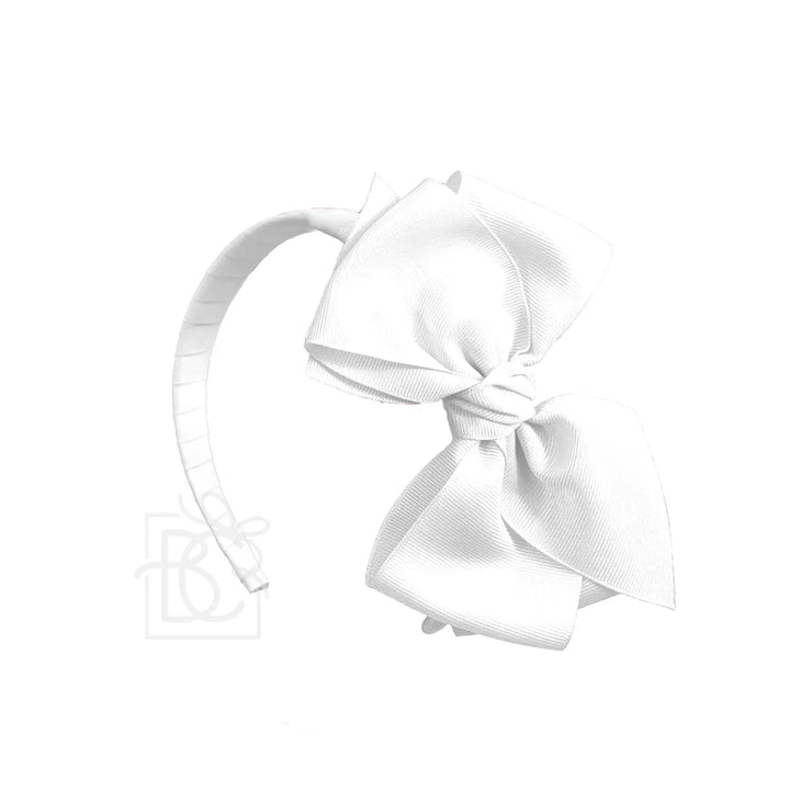 Grosgrain Bow Headband w/Euro Knot