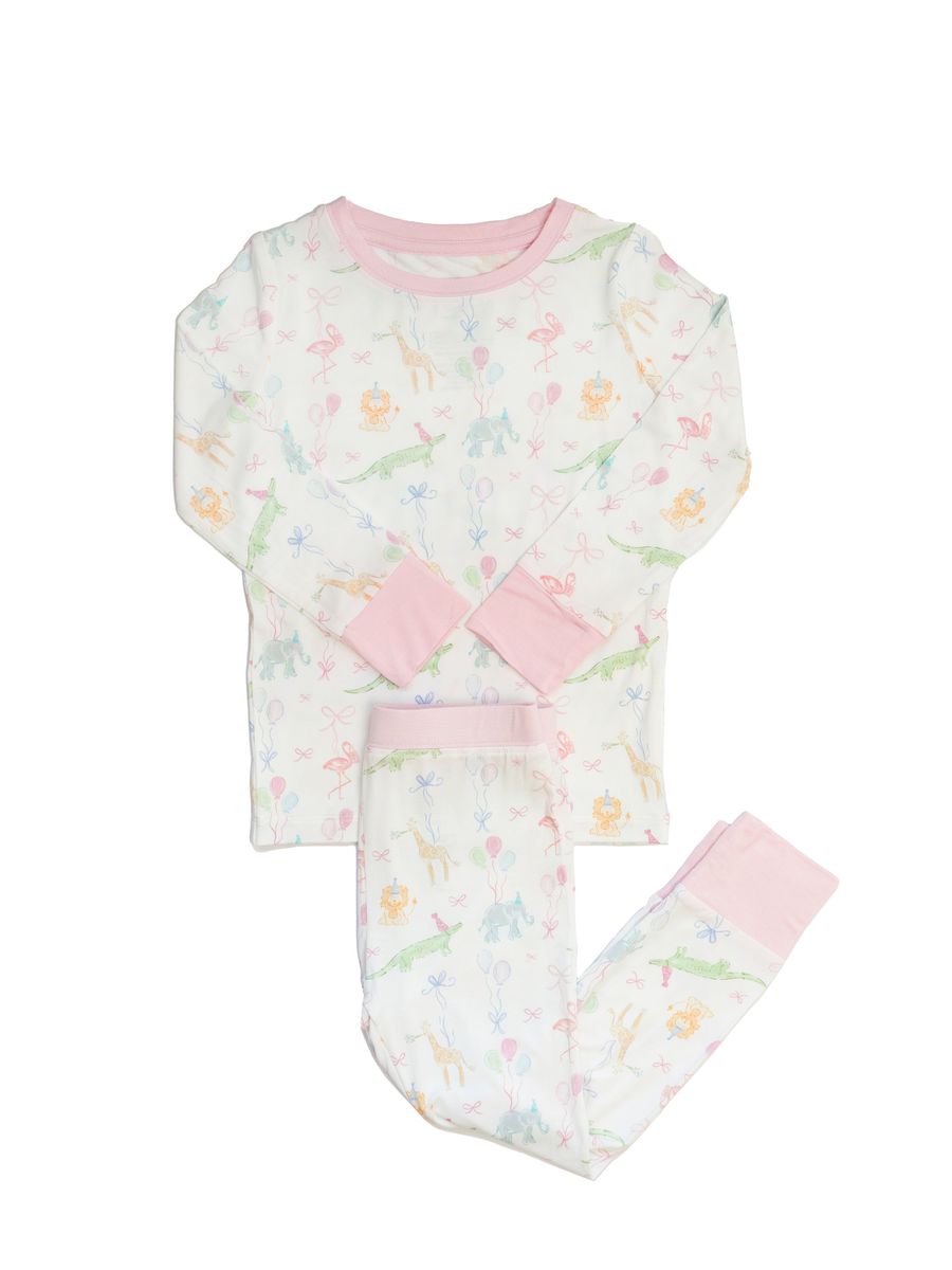 Birthday Zoo Animals 2pc Pajama Set