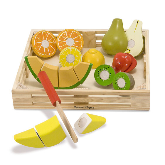 Cutting Fruit Set- Wooden Play Food