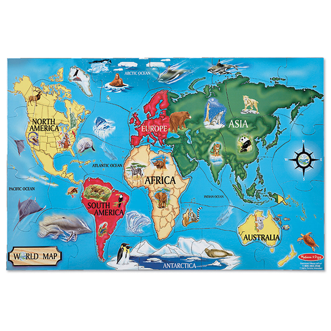 World Map Floor