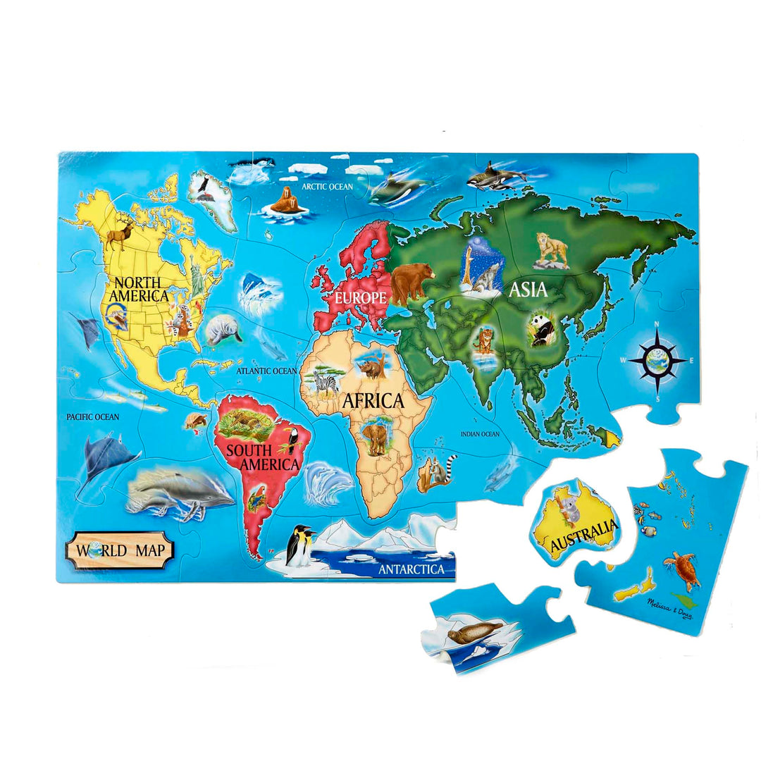 World Map Floor