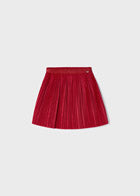 Velvet Accordion Pleat Skirt