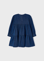 Denim Smocked Top Dress