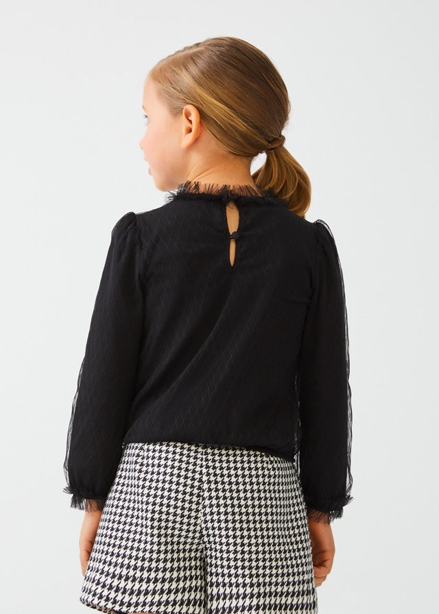 Tulle Sequin Top