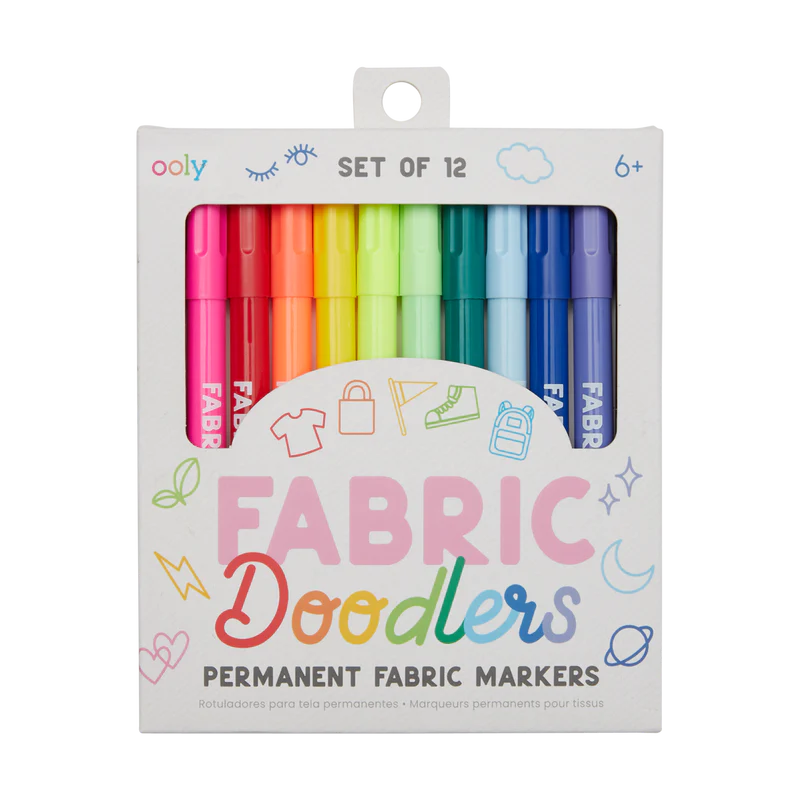 Fabric Doodlers Markers-Set of 12