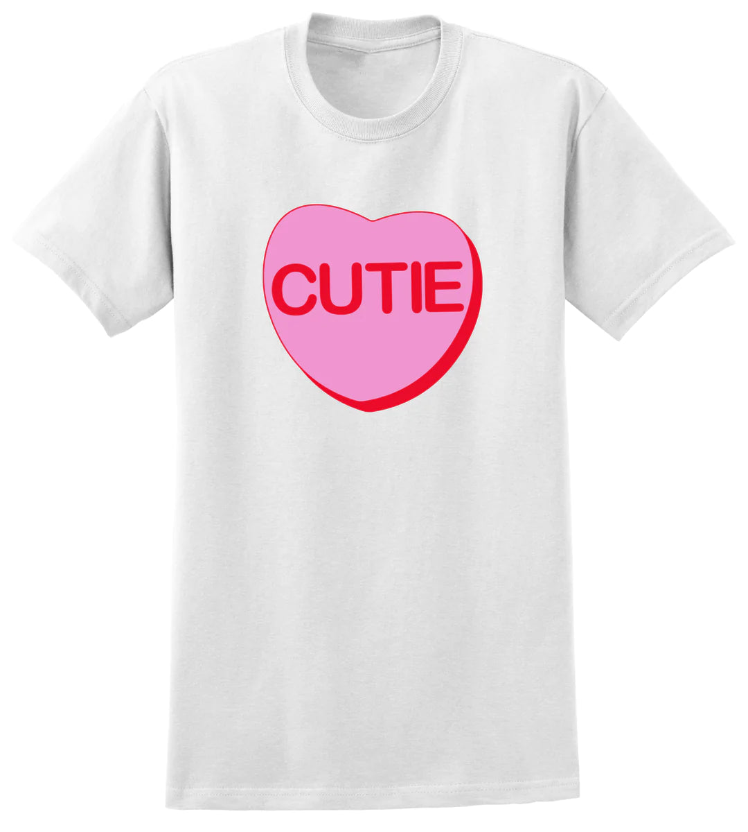 Puffy Cutie Heart on Short Sleeve Shirt