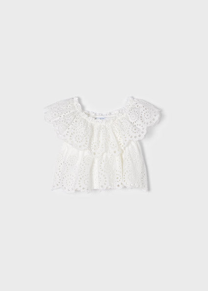 Eyelet Knit Tee