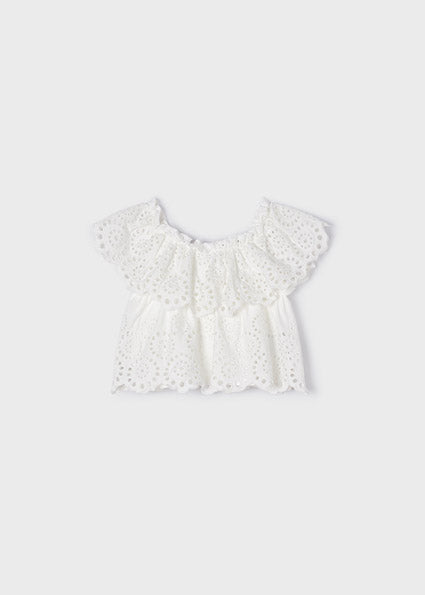Eyelet Knit Tee