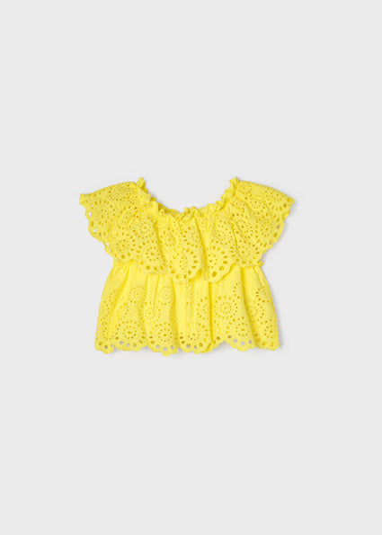 Eyelet Knit Tee