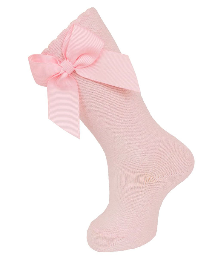 Knee Socks w/Grosgrain Side Bow