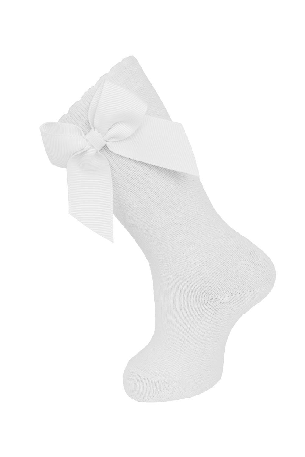 Knee Socks w/Grosgrain Side Bow