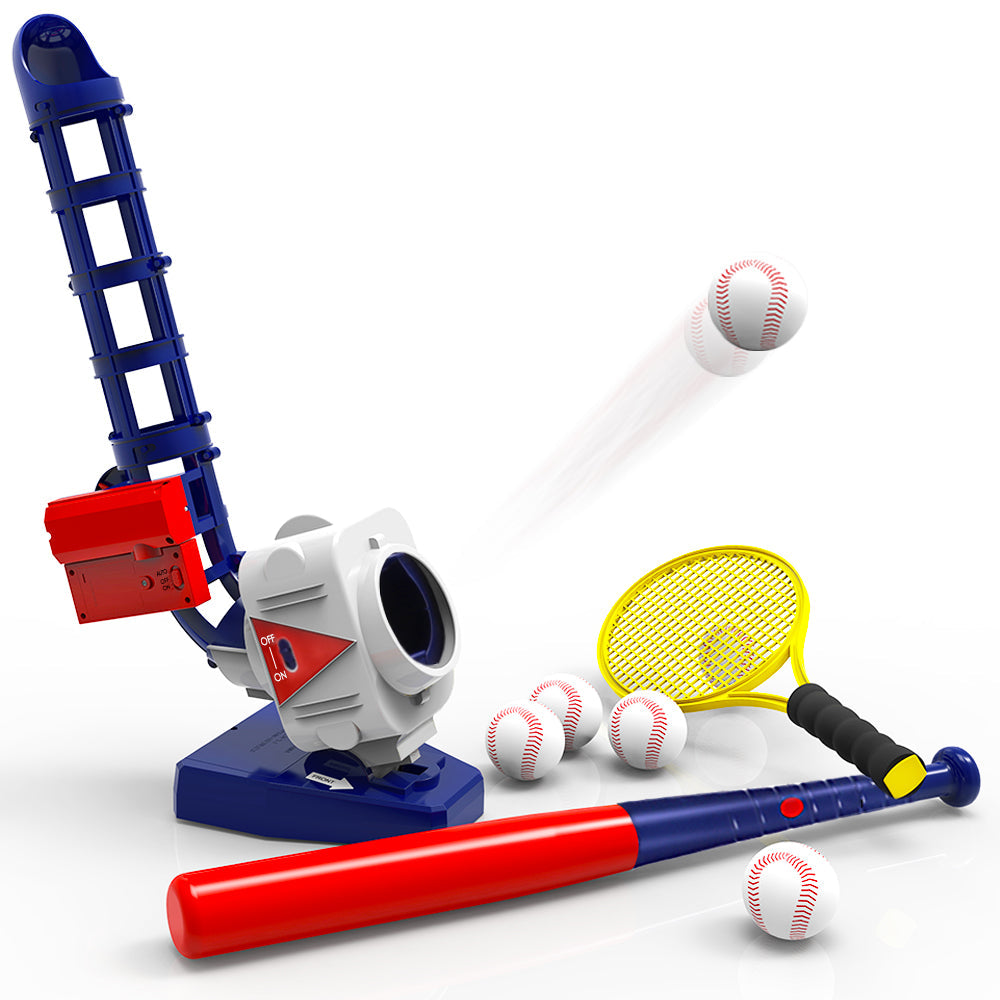 2 in 1 Baseball & Tennis Pitching Machine Active Training Toys Set